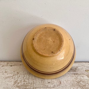 Small Striped Yellow Ware Bowl image 8