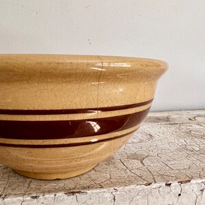 Small Striped Yellow Ware Bowl image 6