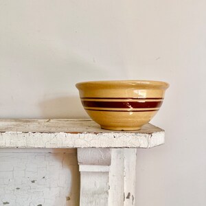 Small Striped Yellow Ware Bowl image 2