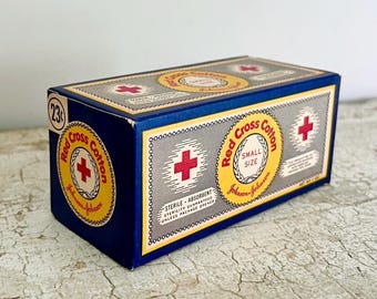 Vintage Johnson and Johnson Red Cross Cotton NOS