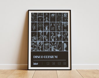 Disco Elysium Inspired Wall Art | Minimalist Fan-Made Print | Personalisation Options Available