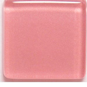 Rose Pink Glass Mosaic Tile Pieces - 50 Tiles - 3/8 inch - Mixed Media Art and Craft Supplies