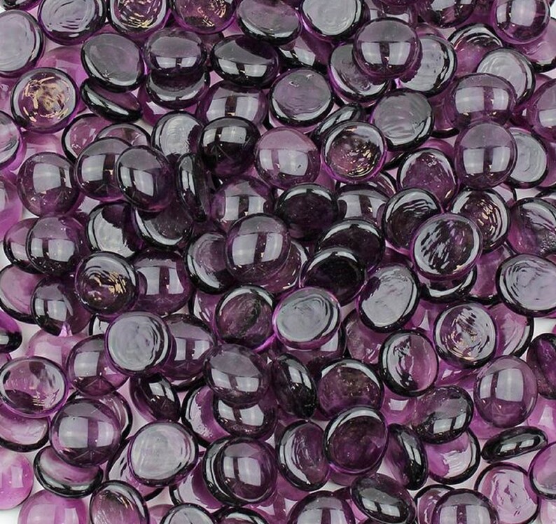Purple Crystal Glass Gems 1/2 inch 25 count Mosaic Tiles Etsy