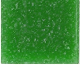 Medium Leaf Green Vitreous Glass Mosaic Tile Pieces - 25 Tiles - 3/4 inch - Mixed Media Art and Craft Supplies