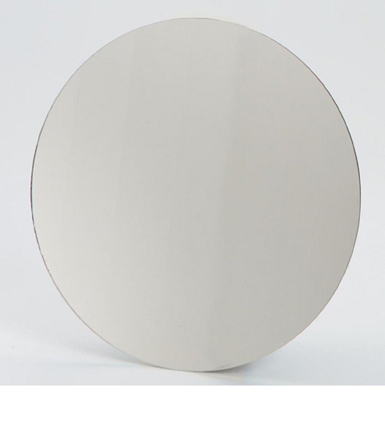 Craft Art supplies 2 count Focal Mirror Glass Mosaic Tiles 3 inch ROUND
