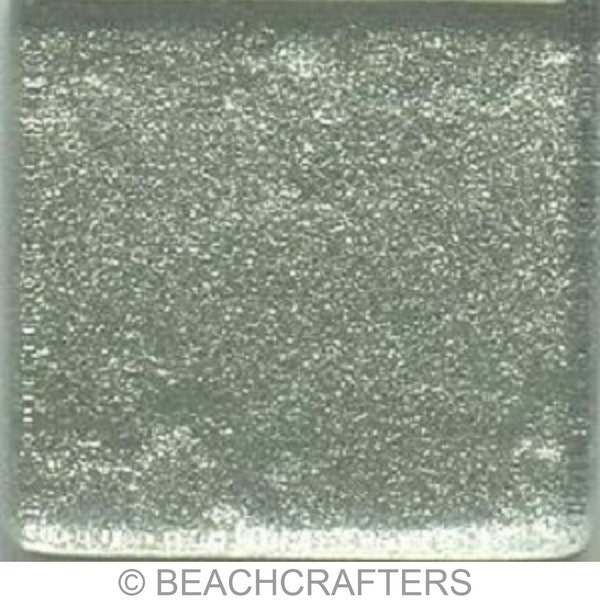 SILVER Metallic Glass Mosaic Tile Pieces - 3/4 inch - 20 Tiles - Mixed Media Art and Craft Supplies