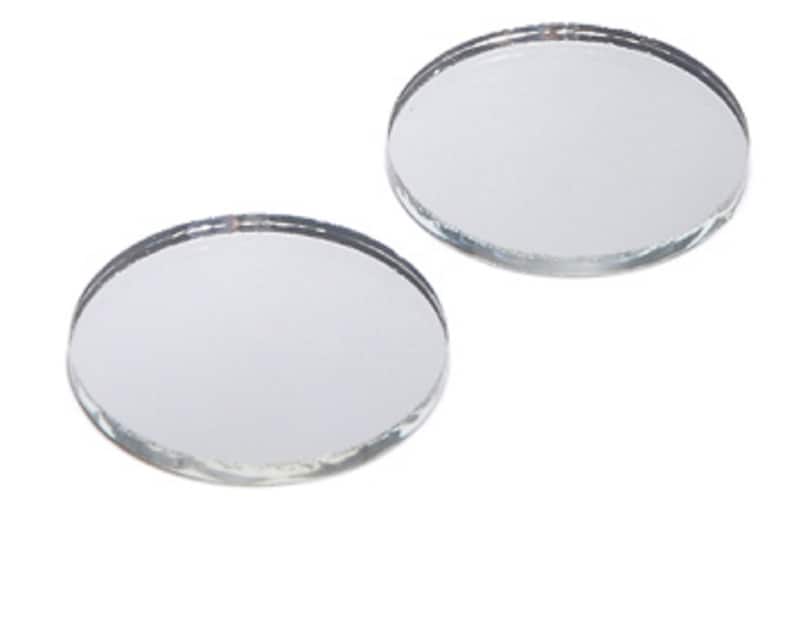 Craft Art supplies 2 count Focal Mirror Glass Mosaic Tiles 3 inch ROUND