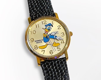 1984 Donald Duck Watch | New Never Been Worn | Orginal Packaging Inlucded | 1980s Estate Jewelry | Cartoon Nostalgia | Bradley Birthday