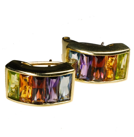 H. Stern Rainbow Collection Earrings | 18k Yellow Gol… - Gem