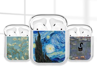 Blooms Design Headphone Case Starry night Protective Cover for Airpods 3 2 Pro Galaxy Buds Live Beats Fit Studio WF