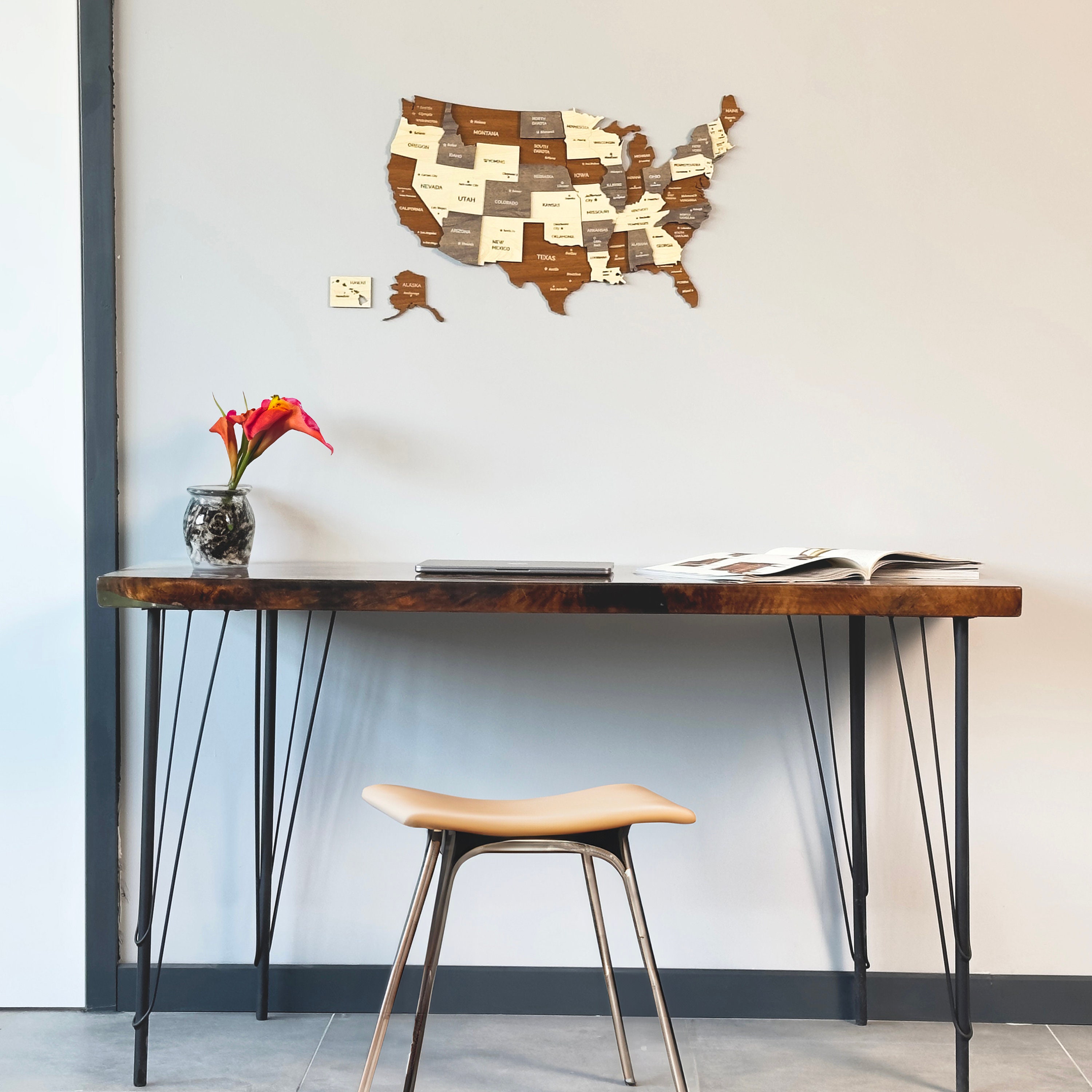 Wooden United States Map Wall Art - Il Fullxfull.5968420341 Gyj8