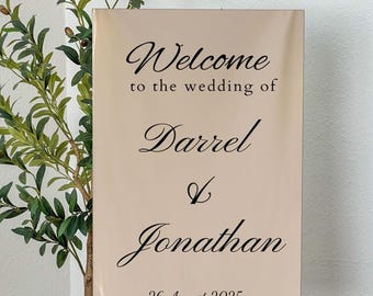 Letrero vertical de bienvenida a la boda Nikkah / Letrero de bienvenida acrílico / Letrero de bienvenida para boda / Letrero clásico de decoración para boda