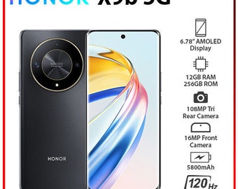 Unlocked HONOR X9b 5G 12GB+256GB BLACK Dual SIM Octa Core Android Cell Phone Free Shipping