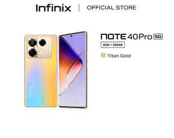 Infinix Note 40 Pro 5G Smartphone 256 GB + 8 GB (bis zu 16 GB) MediaTek DIMENSITY 7020 45 W Schnellladung + 20 W kabelloses Laden 3D