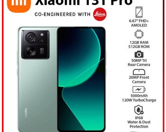 NEW Xiaomi 13T Pro 5G GREEN 12GB+512GB Dual SIM Unlocked Android Cell Phone Free Shipping