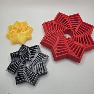 Star Fidget 3D Printed Fidget Toy. 3 Different Sizes! Printed in your Choice of Color! PLEASE READ DESCRIPTION
