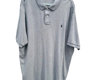 Vintage 1990s Polo Ralph Lauren Mens Blue 100% Lambs Wool Polo
