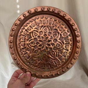 Vintage Copper Tray/Plate
