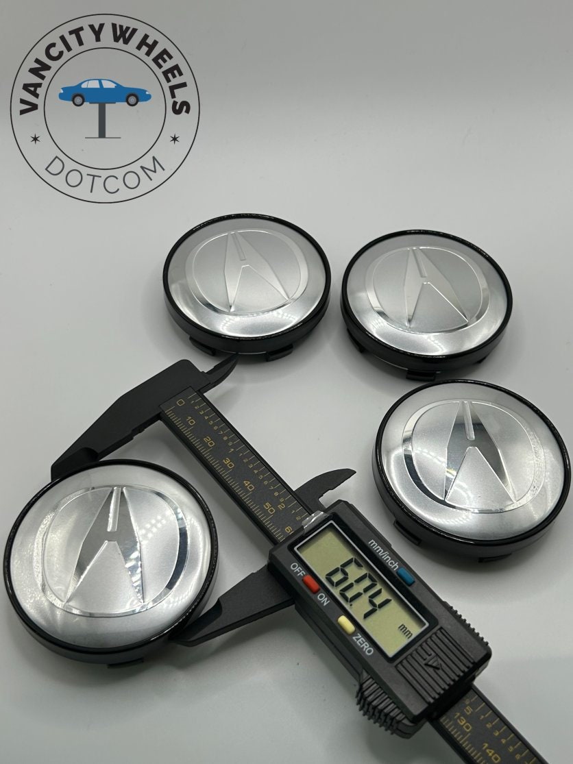 Premium 4pcs Acura Wheel Center Caps in Varied Sizes & Wheel Cap Base Colors Etsy