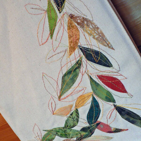 Falling Leaves Canvas Market Bag Tote 12000