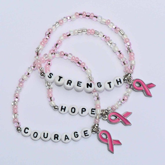 24 Pcs Breast Cancer Awareness Accessories Bracelets?- Pink Ribbon Breast  Cancer Awareness Silicone Wristbands with Faith Courage Hope Strength -  Walmart.ca
