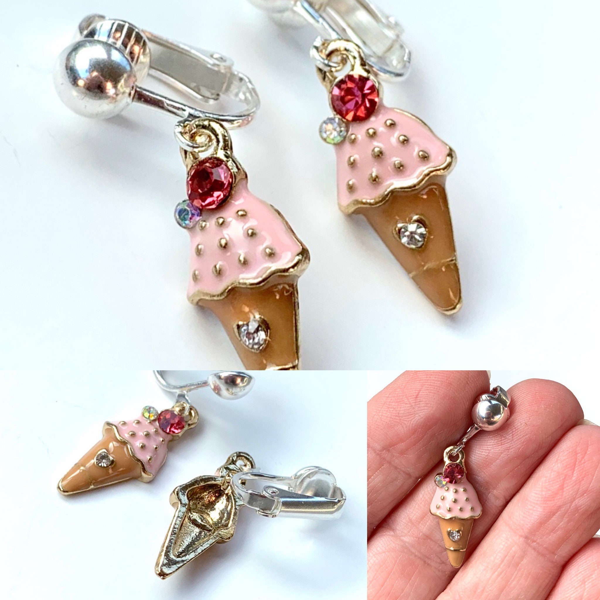Little Girls Clip on Earrings. Children's Stocking Stuffer Etsy Canada