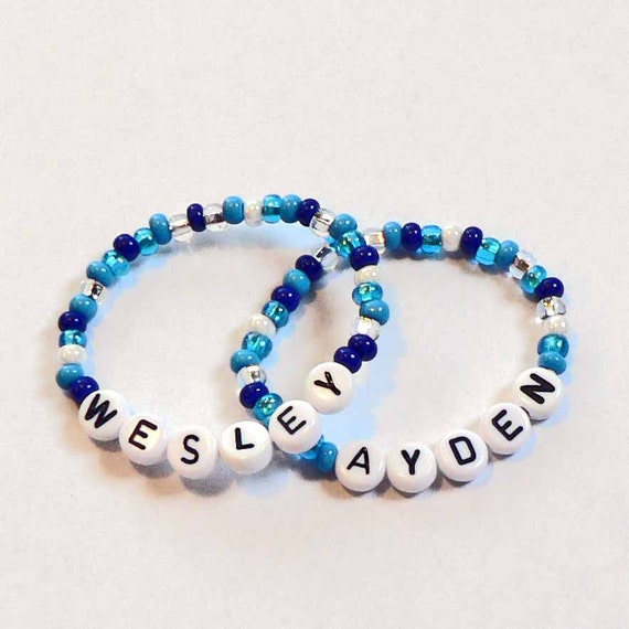 Newborn Baby Twin ID Bracelet Old Retro Hospital Style Name
