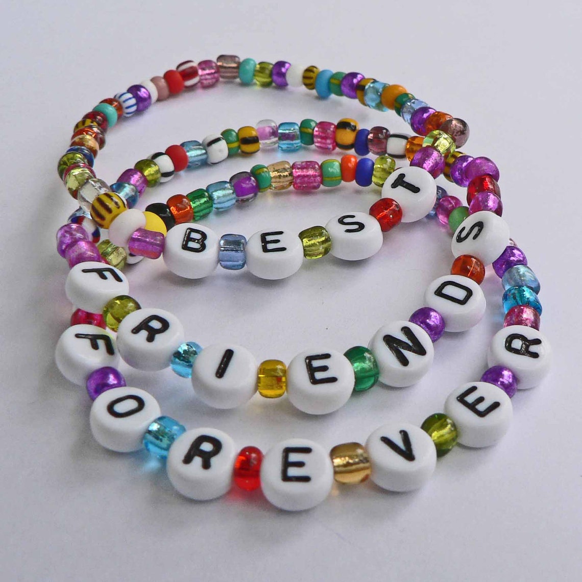 Set of 3 BFF Best Friends Forever Children's Bracelets Etsy