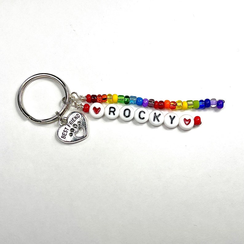 Rainbow Bridge Pet Memorial Keyring Keychain Zipper Pull Gift for Loss ...