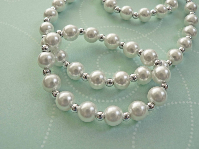 Personalized Flower Girl Necklace Bracelet Set Little girl Etsy