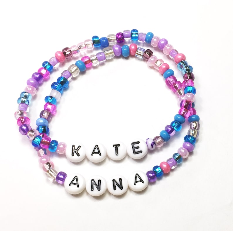 Baby ID Hospital bracelet. Glass seed bead beaded bracelet. Etsy