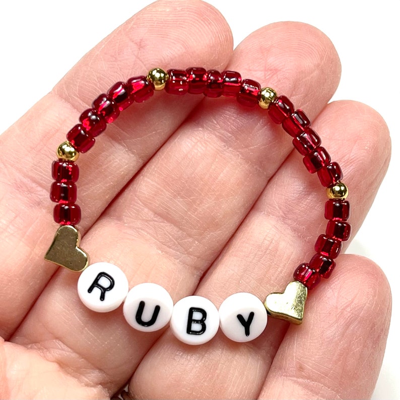 Baby Hospital Bracelet. Glass Seed Bead Beaded Bracelet Heart Etsy