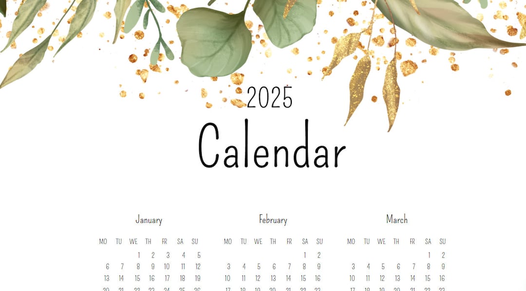 2025 Calendar - Etsy