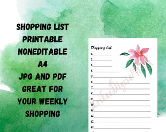 watercolor creative shopping list