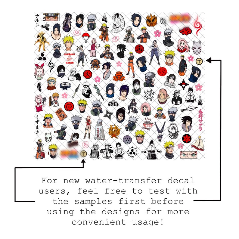 Anime T7 [water-transfer Nail Decals] - Etsy