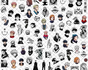 Anime Sorcerers [Water-Transfer Nail Decals]