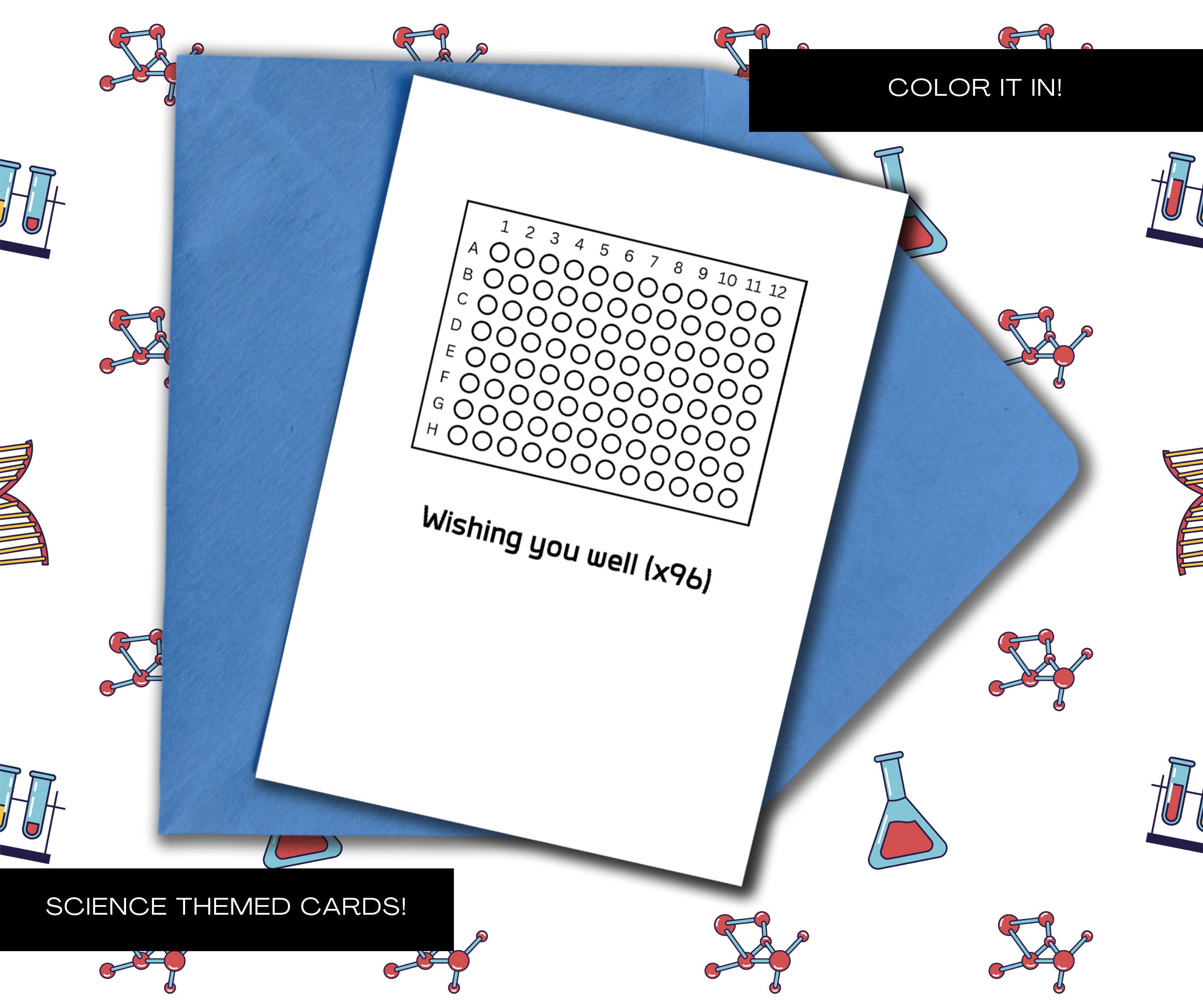 Wishing You Well (x96)! - Color It In! - Science Card