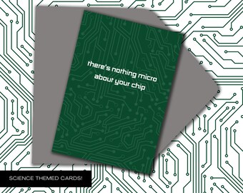 Nothing Small to See Here - Science Themed Card