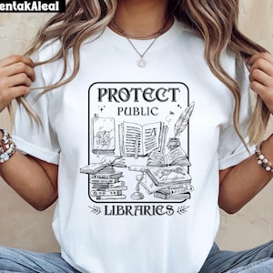 Protect Public Libraries PNG SVG, Support Your Local Library SVG, Vintage Librarian Advocacy, Retro Bookish Art, Book Lover Gift Design.