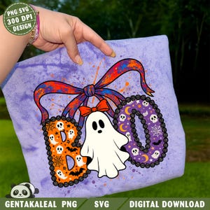 Boo Halloween Coquette PNG, Ghost PNG, Halloween Png, Fall Png, Preppy Png, Trendy Png, Preppy Halloween, Cute Halloween Png, Spooky Vibes