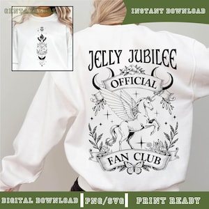 Jelly Jubilee Crescent City SVG PNG, Club de fans de Jelly Jubilee PNG, Fantasía literaria, Diseño de camiseta de Bryce Quinlan, Casa de la Tierra y la Sangre