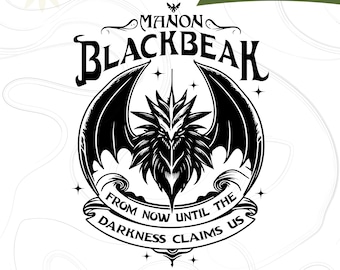 Manon Blackbeak Throne of Glass, Throne of Glass Svg Png, Manon Blackbeak From Now Until The Darkness Claims Us Png.