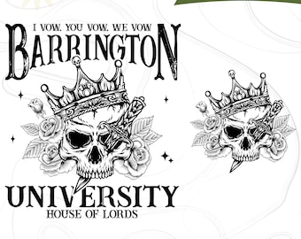 Barrington University SVG, Book Lover Png, The Ritual Shirt Design, Dark Romance Reader Svg, Smut Svg, Spicy Romance Svg