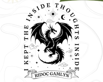 Ridoc Quest Squad SVG Design, I Kept The Inside Thoughts Inside PNG, Design Onyx Storm Fourth Wing Shirt For Fans, Basgiath War College Svg
