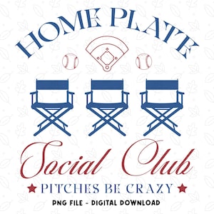 Home Plate Social Club Svg, Baseball Mom Svg, Baseball Season Svg, Game Day Png, Digital Download