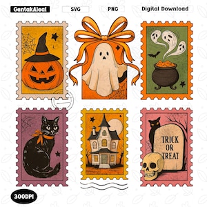 Retro Halloween Cat Ghost Png, Girly Halloween Png, Fall Png, Pumpkin Halloween, Spooky Mama Png, Halloween Png, Spooky Season Png
