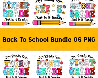 Back To School Bundle Png, First Day of School Shirt Design, Girly Back to School Teacher, Pre-k 1st/2nd/3rd Grade, School Bundle Png
