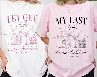 Custom Last Rodeo Bachelorette Svg Png, Cowgirl Bachelorette Party for Bride, Nashville Bachelorette Shirt, Western Bach Bridesmaid Gift