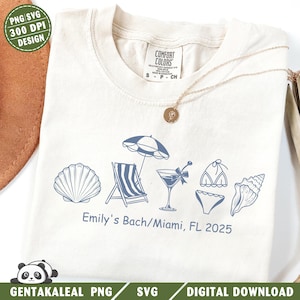 Custom Beach Bachelorette Svg Png, Coastal Bride Trip Png, Bikini Shell Cocktail Party Png, Beach Bride Gifts, Bridal Shower Png