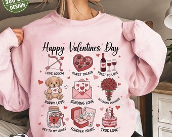 Happy Valentine Day Png, Valentine Nightmare Coquette Characters Png, Pink Nightmare Couple Png, Valentine Couple Coquette Png